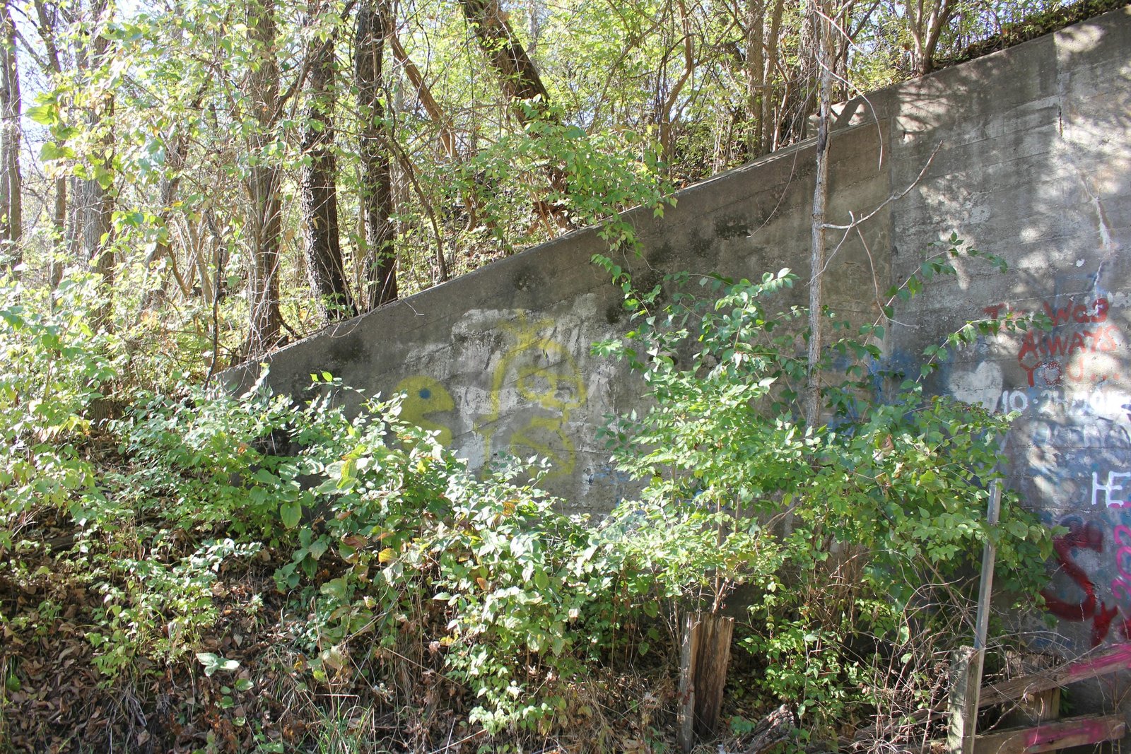 Southwest wing wall